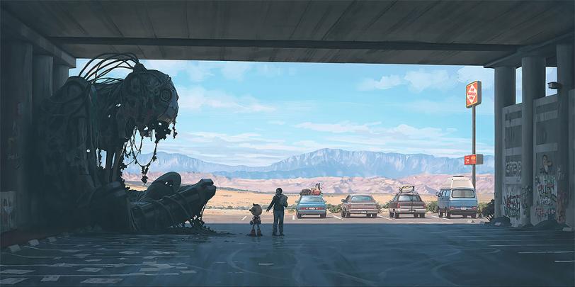 Robot Dystopia 2, Simon Stalenhag