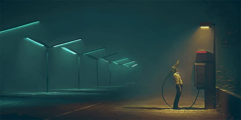 Robot Dystopia 3, Simon Stalenhag