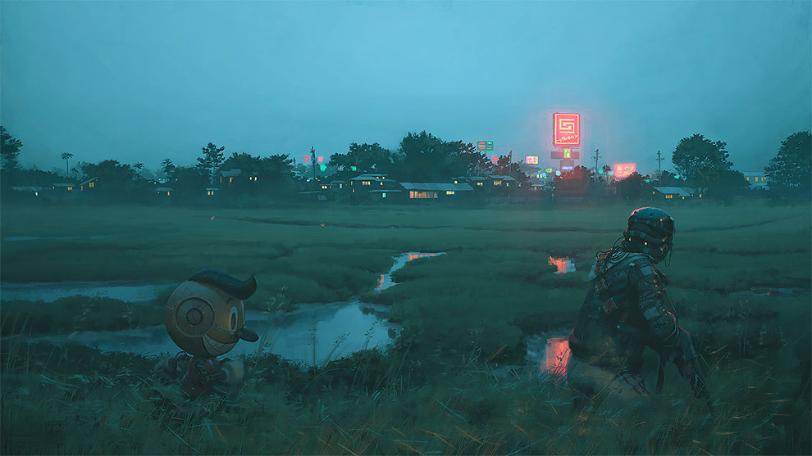 Robot Dystopia 4, Simon Stalenhag