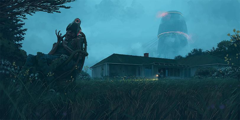 Robot Dystopia 8, Simon Stalenhag