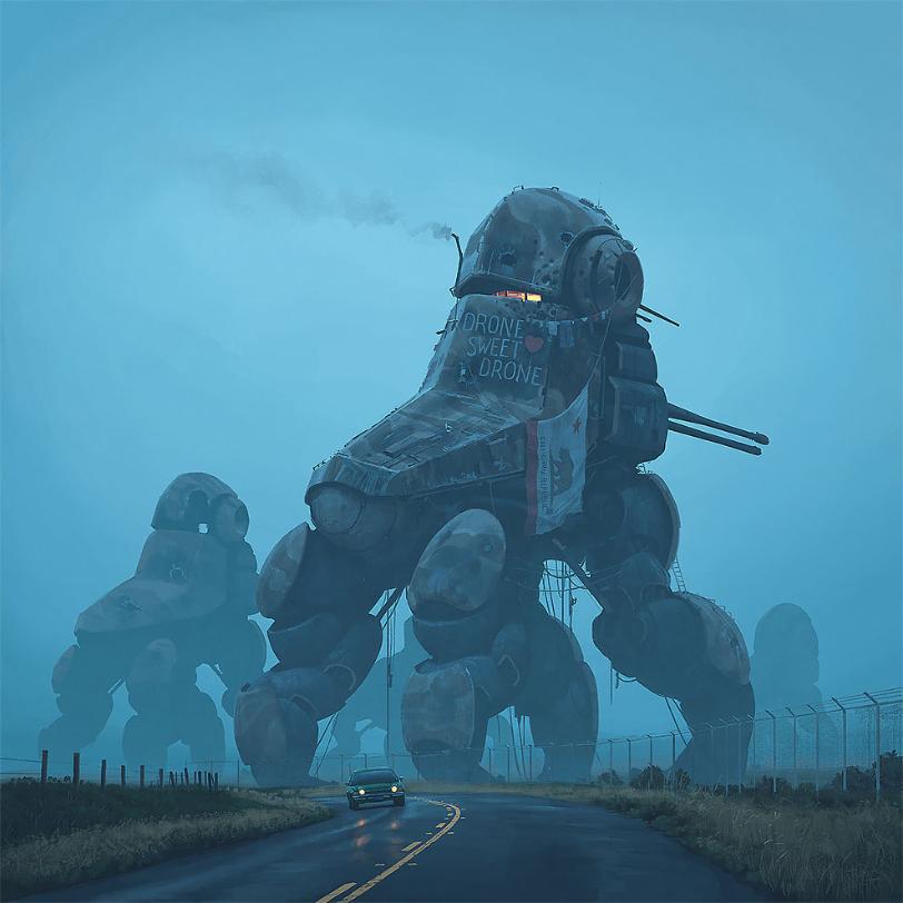 Robot Dystopia 13, Simon Stalenhag