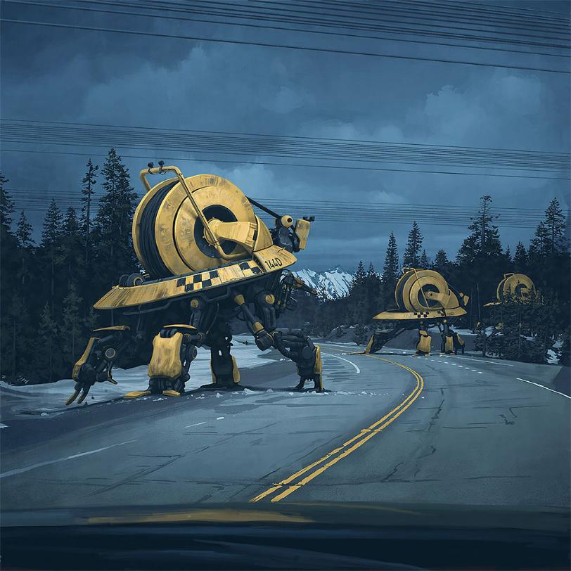 Robot Dystopia 14, Simon Stalenhag