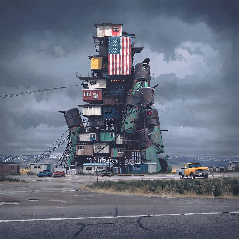 Robot Dystopia 16, Simon Stalenhag